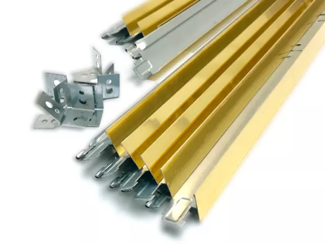 10m2 Gold Hänge Deckengitter System 600x600x24mm Komplettrahmen - keine Fliesen