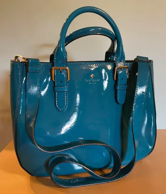 Kate Spade Anyday Medium Shoulder bag Pebble Leather Crystal Blue Turquoise  | eBay