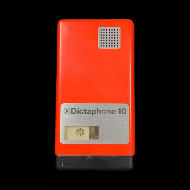 Retro Dictaphone 10 Kilwagen Swiss Voice recorder Bright Orange Mini Cassette