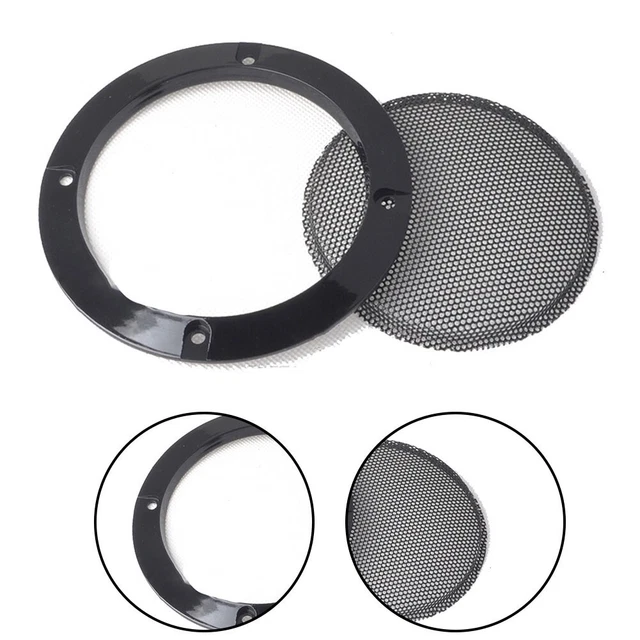 Housse Haut Parleur Grille Maille W/ Vis Woofer Noir Protecteur Housse