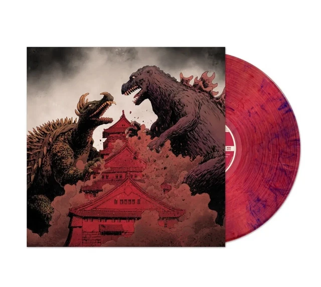 Godzilla Raids Again OST Soundtrack LP Record Waxwork Red & Blue Swirl Vinyl Godzilla Raids Again OST Soundtrack LP Record Waxwork Red & Blue Swirl Vinyl