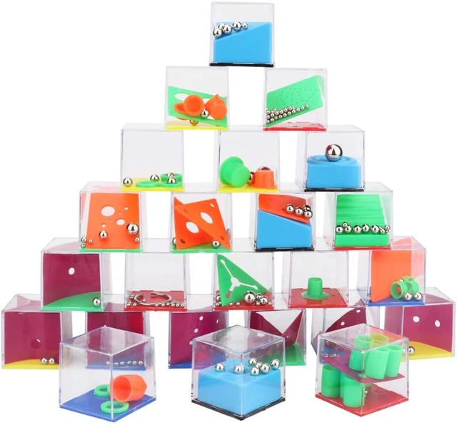24 Stück Mini Geduldspiele Für Kinder | Knobelspiele & Denkspiele In Bunter Box | Für Konzentration & Motorik | Geschenkidee