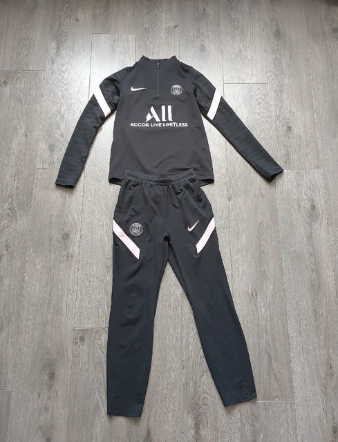 Tuta Nike Paris Saint Germain calcio bambini nero e rosa 147-158 cm larga