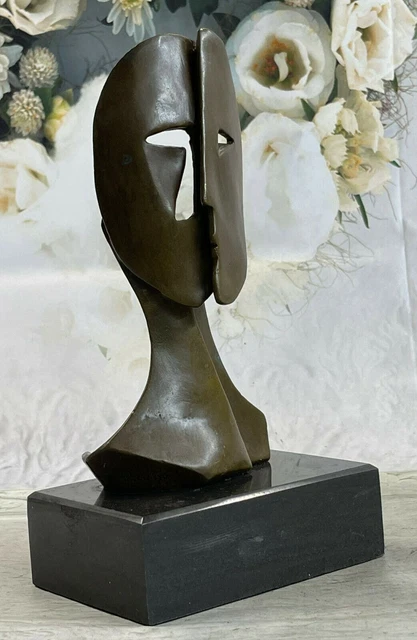 CHIPARUS SOLID BRONZE Sculpture. Abstract Art Deco Nouveau Picasso Dali ...