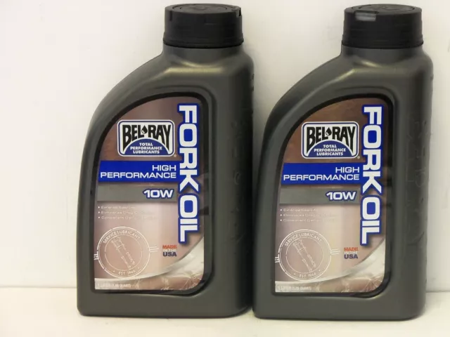 12,90€/l Bel-Ray High Performance Fork Oil 10W 2 x 1 Ltr Gabelöl