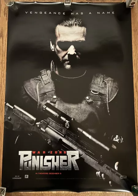 PUNISHER WAR ZONE (2008) Poster 27x40 DS Rare ORIGINAL Marvel