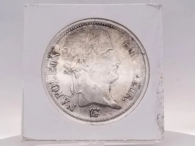 France 1812 5 Francs Silver Coin. Napolleon Empire Francais