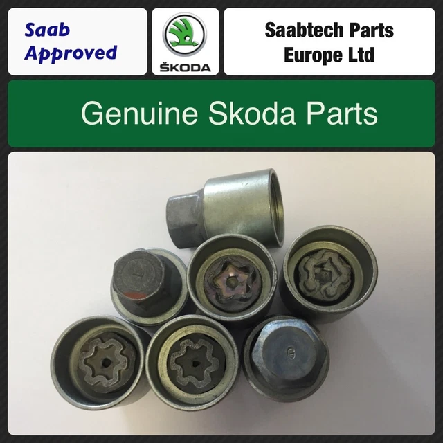 GENUINE SKODA LOCKING Wheel Security Bolt Nut Removal Key Code 768 / H