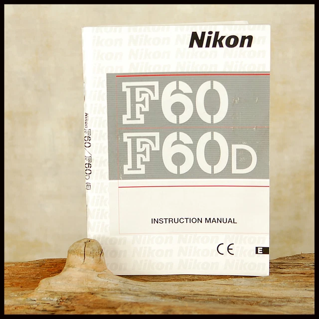 Original Nikon Instruction Manual F60 SLR 35mm Film Camera FREE POST