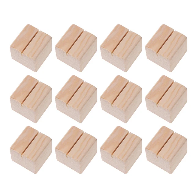 12 pz supporto per display fotografico supporto nome legno cartella messaggi arredamento casa