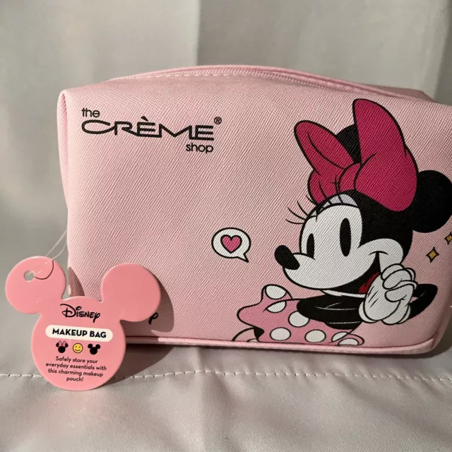 Disney The Creme Shop Minnie and Mickey mouse Makeup bag *free gift [NEW]
