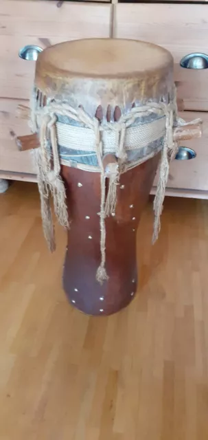 Original Djembe Trommel Bongo:  Musik-Instrument aus Gambia Afrika