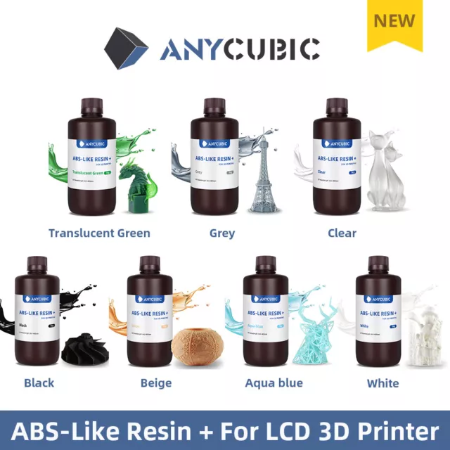 ANYCUBIC ABS-Like Resin+ 405nm LCD UV-Curing Standard Rapid 3D Printer Resin