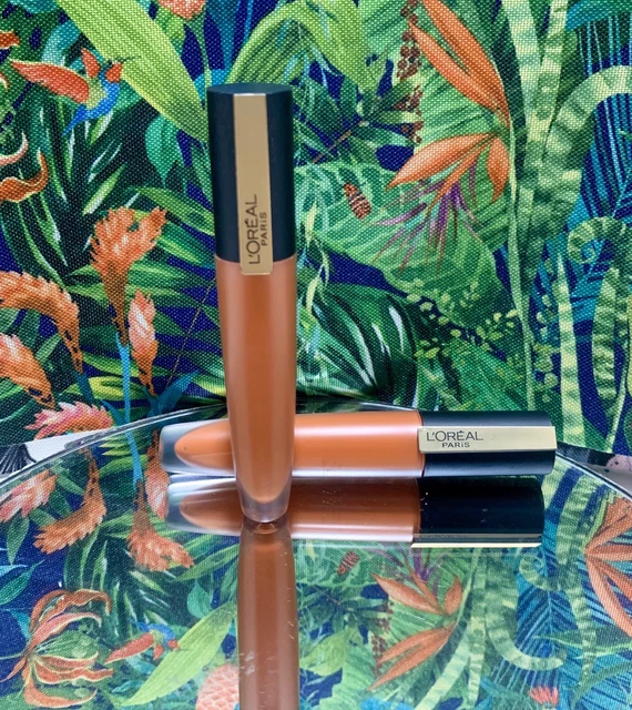 Mancha labial mate L'Oreal Paris Rouge Signature, I Achieve, 0,23 Fl Oz nuevo lote de 2