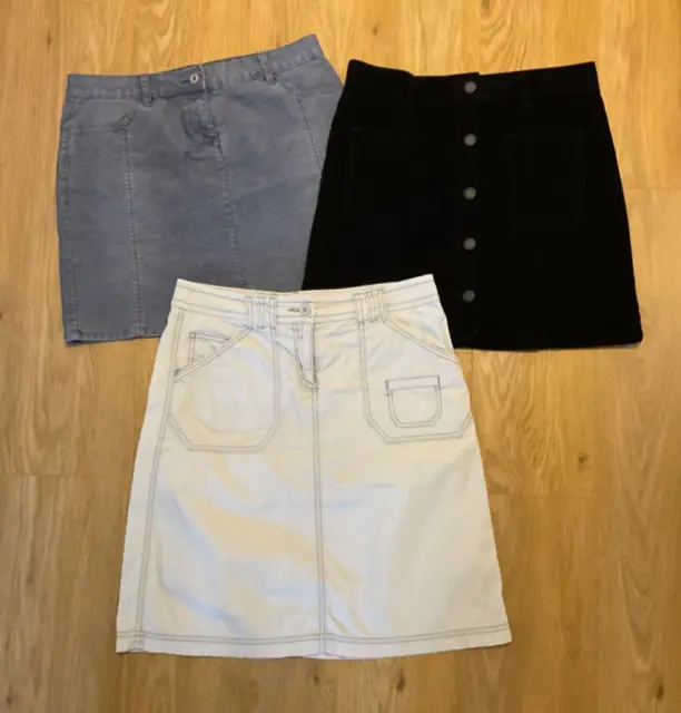 Bundle / Job Lot x 3 Short Skirts: All Next or M&S….Size 12