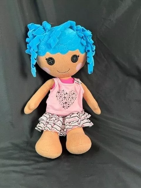 Lalaloopsy Build A Bear 21" Plush Doll with clothes Blue Hair