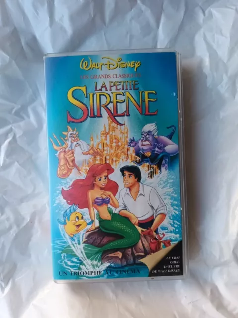 Cassette Vidéo Vhs Disney La Petite Sirène