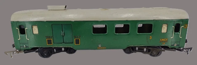 TRAIN JEP ÉCHELLE O LOCO MÉCANIQUE TYPE 120 CARÉNÉE 1951 BON ÉTAT FONCTIONNE