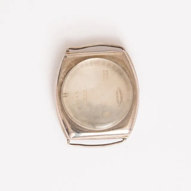 Original Juvenia Sterling Silver Vintage Watch Case Rare Barrel Shape