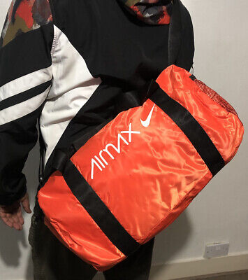 Borsa arancione Nike AirMax palestra borsa sportiva borsone nuova con etichette grandi dimensioni impermeabile