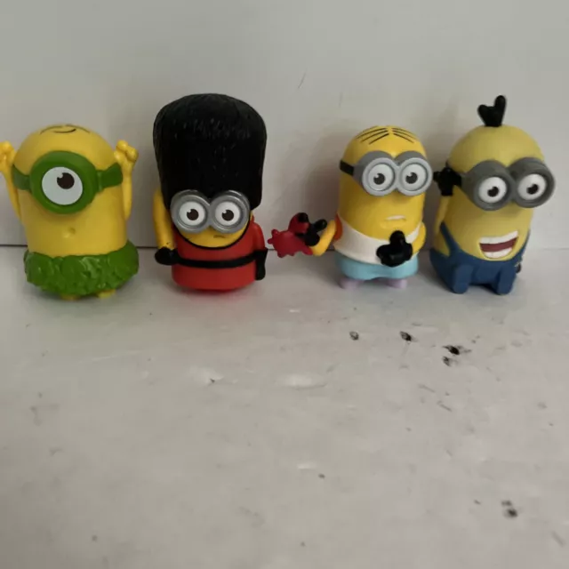 DESPICABLE ME MINIONS Happy Meal Toys McDonald's Figures Toys Lot Of 4
