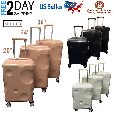 Travel Spinner Luggage Set Bag Trolley Suitcase (Set of 3) - 20” 22” 24”