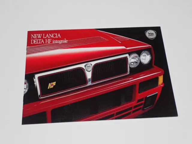 Lancia Delta Integrale Brochure Depliant Prospekt Inglese (R12)