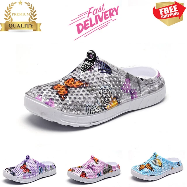 Summer Womens Shoes Soft Flat Bottom Beach Sandals Slippers Non-slip Clogs Size