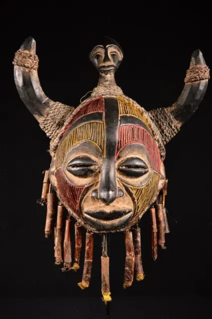 18291 African Large Chokwe King Mask/King's Mask Dr Congo
