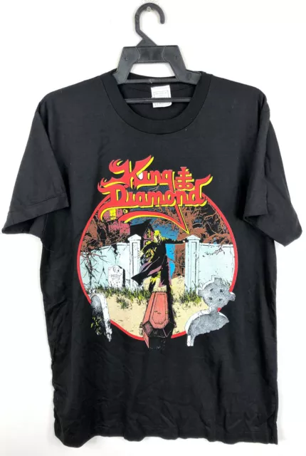 VINTAGE 1990 KING Diamond Rock Metal Tour Concert Promo T-Shirt ...