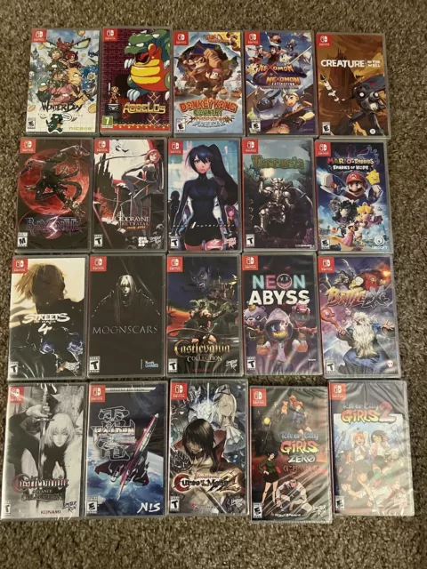 👀Brand new nintendo switch 20 Game Lot🔥Limited Run Games!! Castlevania & More