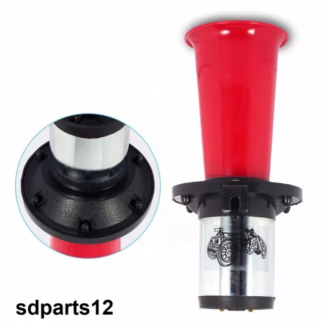 Klaxon A Air Pneumatique Rouge La Cucaracha Melodie 12V 115dB Pour Auto  Voiture