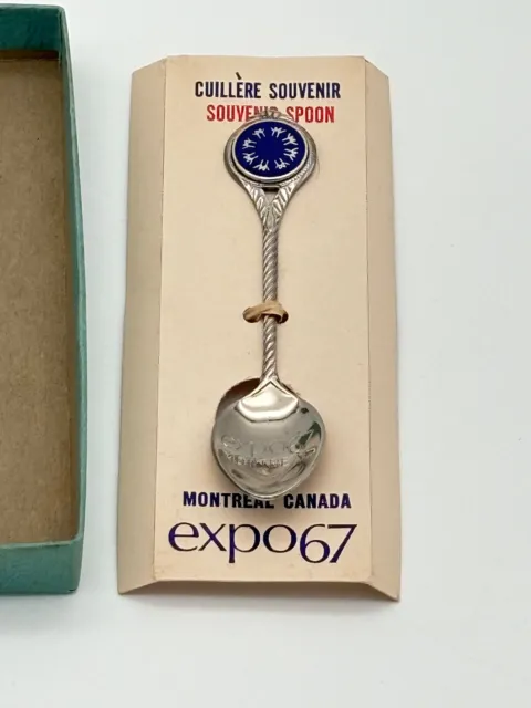 1967 Souvenir Spoon Montreal Canada Expo 67 w/Box