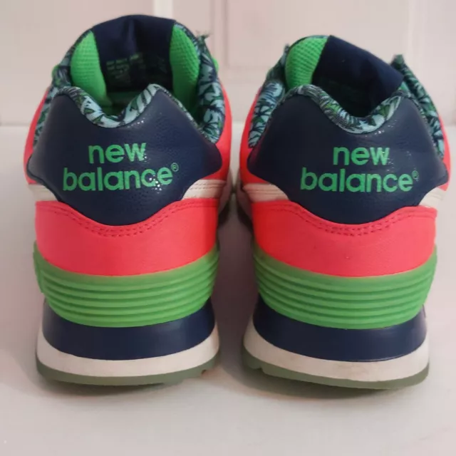 New Balance 574 Hawaii Luau Pack Women's Size 7 Sneakers Pink Lunvy WL574ILC 3