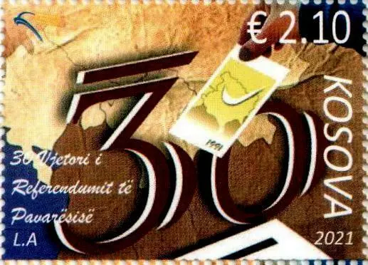 Kosovo Stamps 2021. 30th Ann. of the Independence Referendum. Set MNH