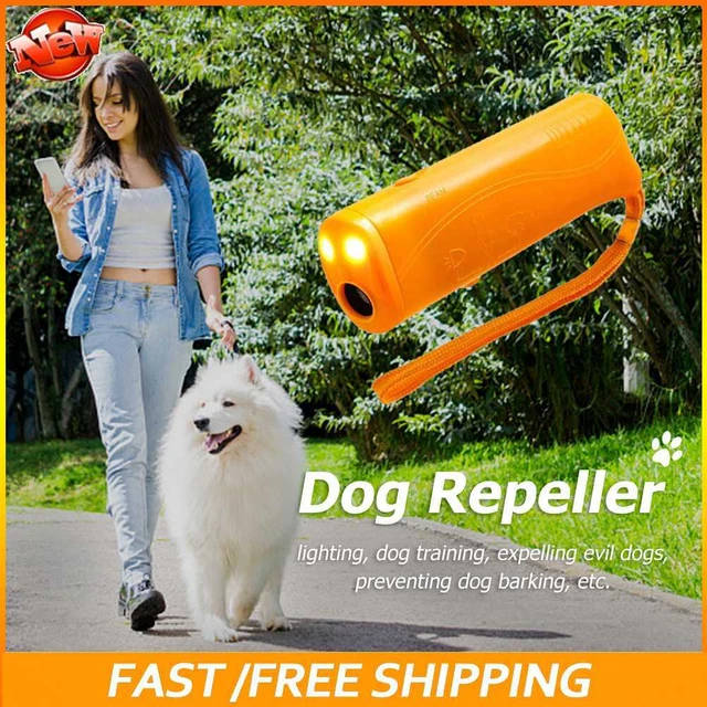 Nuevo Repelente Ultrasónico para Perros Portátil con Linterna LED para Suministro de Entrenamiento de Mascotas