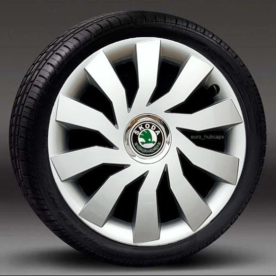Finiture ruote 4x15", Coprimozzo, Copri per adattarsi a Skoda Octavia (non FABIA)