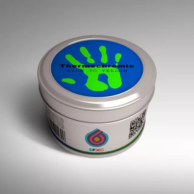 Thermochromic Acrylic Screen printing ink/Paint - Sea Blue to Neon Green