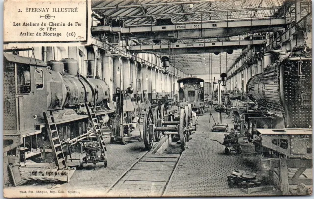 51 EPERNAY - the workshops of the railway