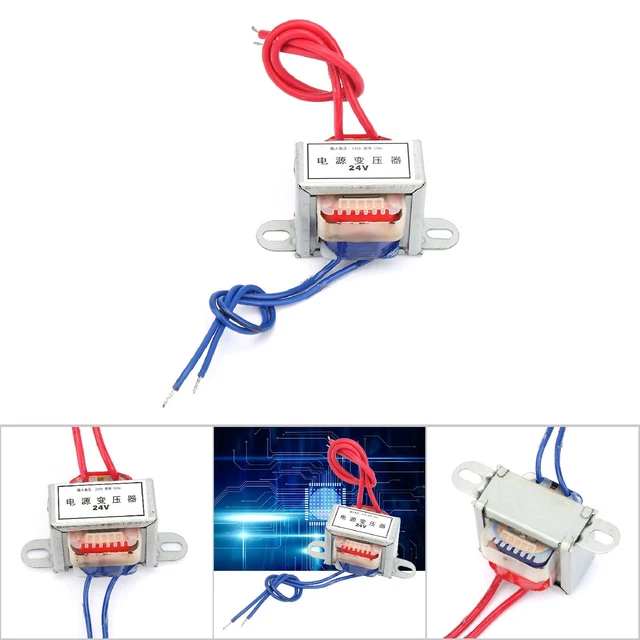 20W Power Transformer – AC 24V Output, 220V 50Hz Input, Low-Frequency Isolated Single Transformer, Flame Retardant Nylon Core, Full Copper Wire, Vacuum Impregnated