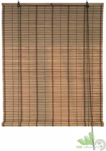 Tapparella Tenda Tendina Listelli Arella Veneziana Folk Naturale 100Xh160Cm