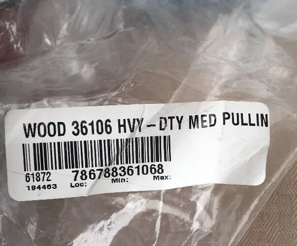 Wood 36106 Pulling Grip Heavy Duty 11.000 LB, Double Weave.