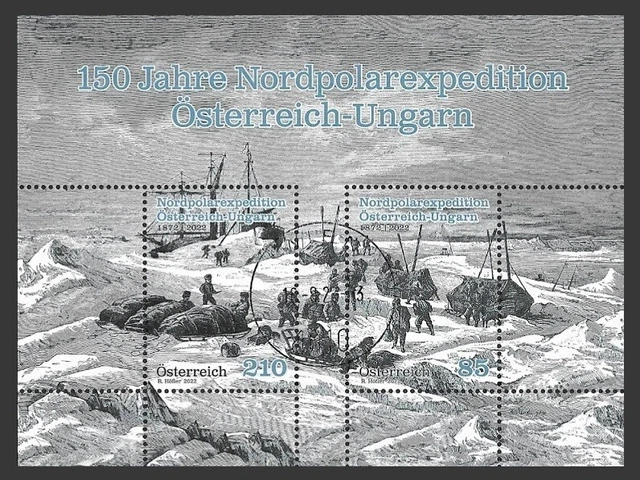 Österreich Mi.Nr. Block 136 (2022) gestempelt/150 Jahre Nordpolarexpedition