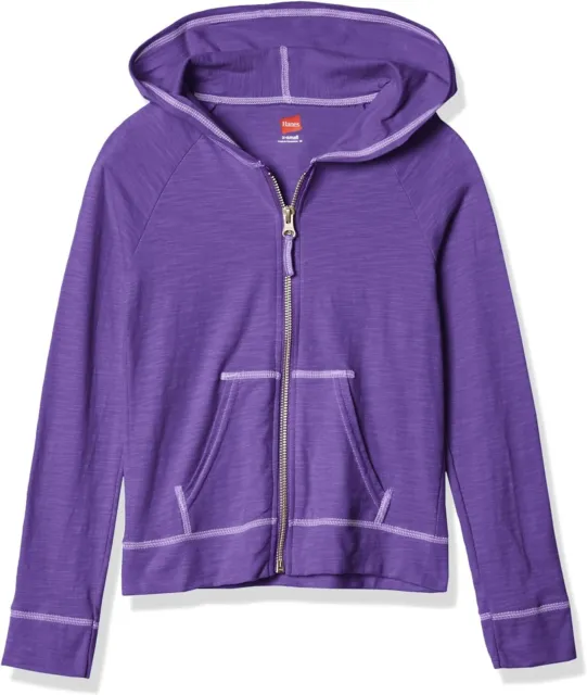 Hanes Girls’ Zip-Up Hoodie, Girls' Full Zip Sweatshirt, Hooded Sweatshirts for G