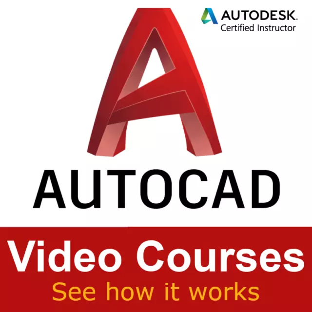 AUTODESK AUTOCAD VIDEO Training Course 2022/2023/2024+ With exercise