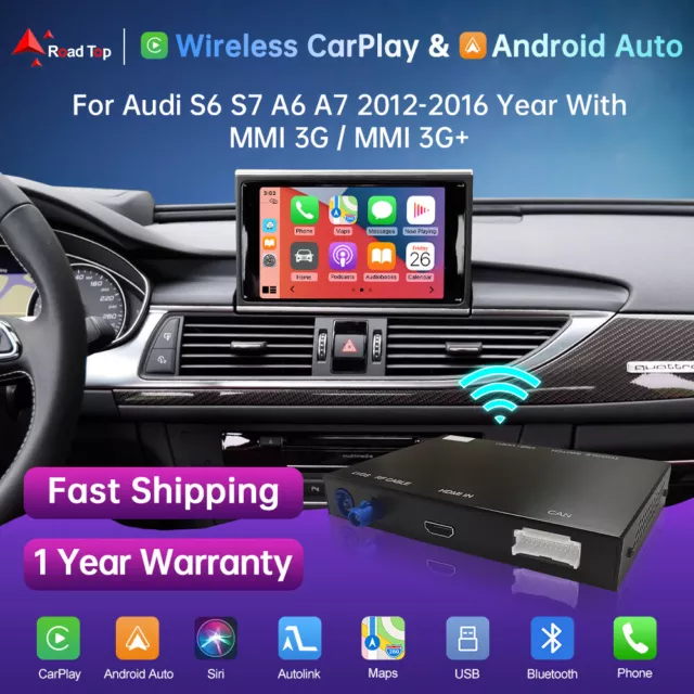 Für Audi A6 A7 MMI3G 2012-2016 Wireless Carplay Android Auto Modul Nachrüstsatz