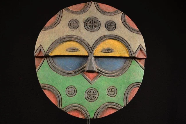 20045 African Authentic Bateke Mask DR Congo