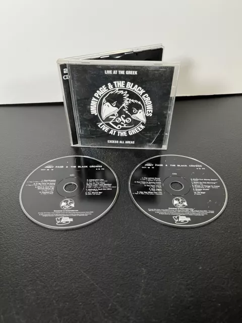 Jimmy Page & Black Crowes Live at the Greek Excess All Areas 2 CD Disc Set