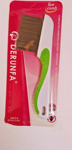 Lice Remover Nit Comb Stainless Steel Metal Tooth Head Long Teeth Comb 2