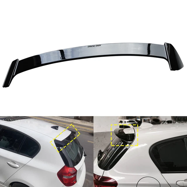 Achterspoiler Voor BMW 1 Serie E87 E81 Voor Hatchback 116i 120i 118i 2004-2012 Kofferbak Deksel Dakspoiler Wing ABS Black Carbon Auto Accessoires Auto staart vleugel(Silvery
